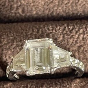 QVC DMQ Sterling Silver CZ Ring size 7